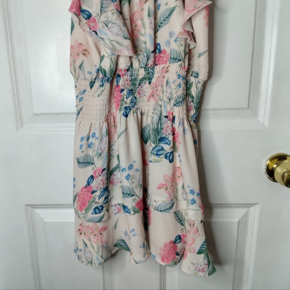 Parker Williame Floral Silk Dress Size S - Picture 10 of 14